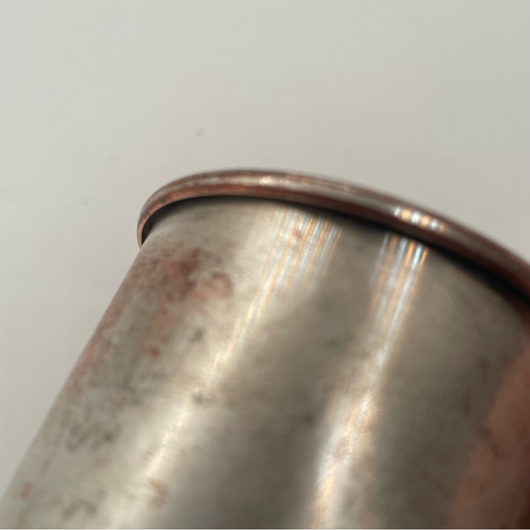 Vntge child's cup silver on copper modern design manufacturers stamped Trent - Picture 7 of 12